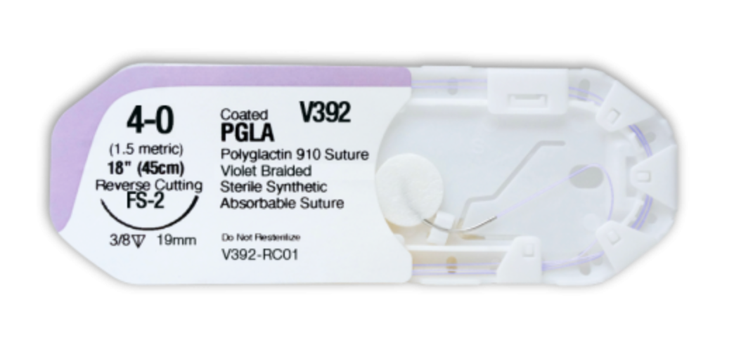 Vilet 4/0, 18", Vicryl Suture