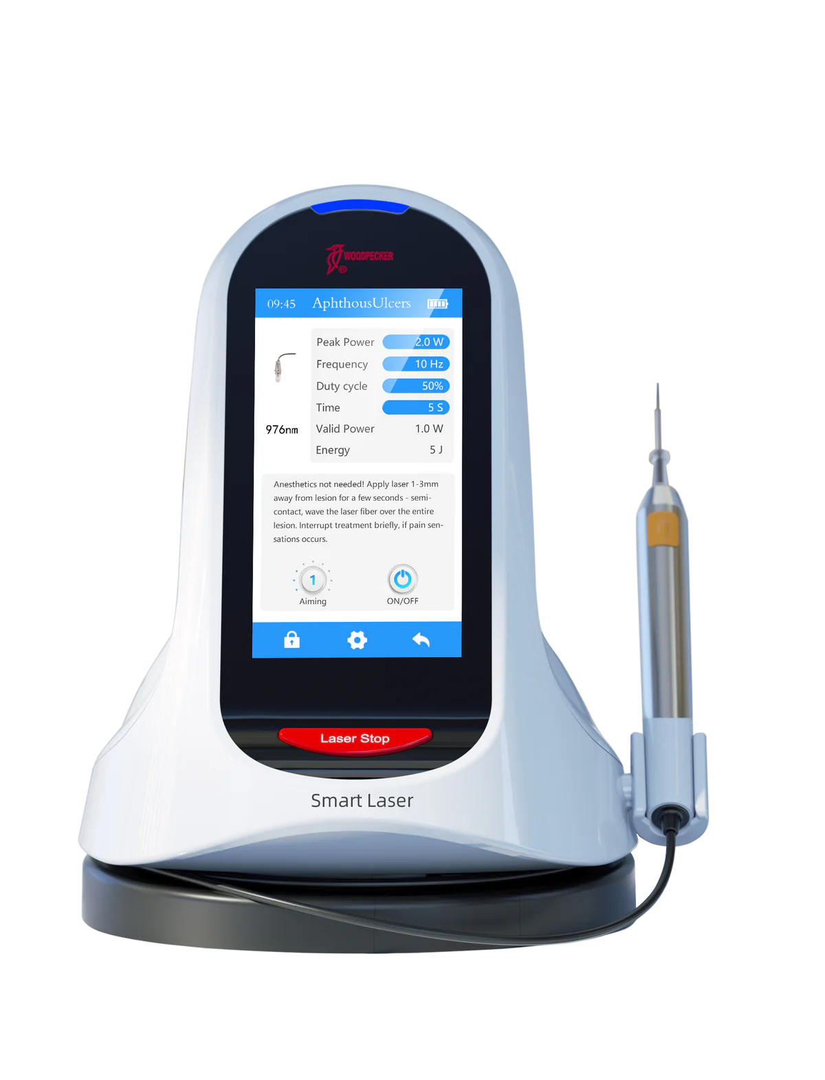 Woodpecker® Smart Laser Dental Diode Laser Three Wavelengths Blue Semiconductor Laser Therapy Device