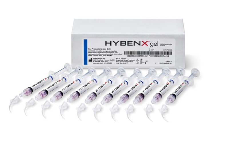 HYBENX Topical Debridement and Decontamination Gel, 10 x .05 ml Syringe and Tips