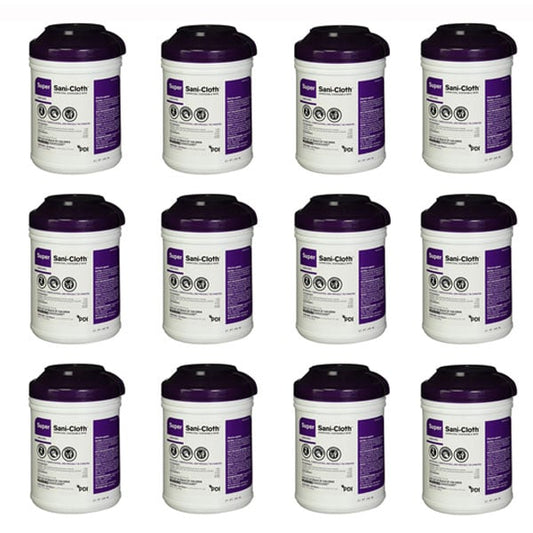 Super Sani cloth Disinfectant Wipe Large Case of 12